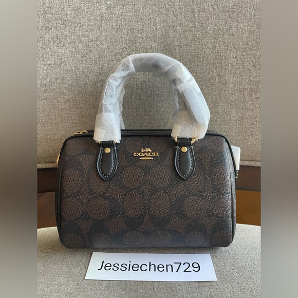 Coach | Bags | Nwtcoach Mini Rowan Crossbody In Signature Canvas Coach ...